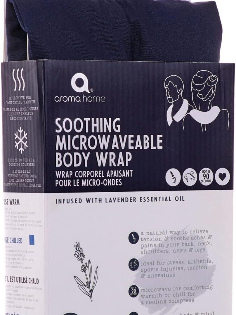 Aroma Home Soothing Body Wrap - Navy-NWT